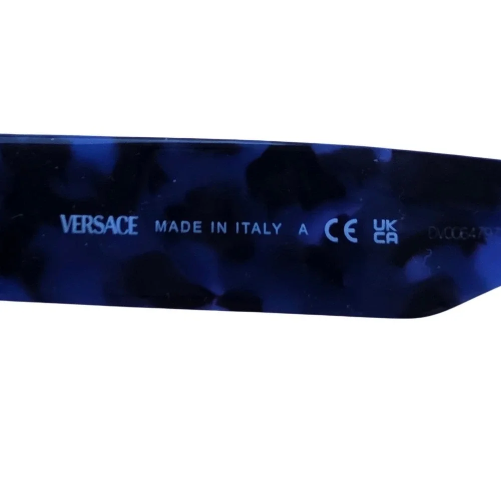 Versace 4464 Frames‎ Blue Tortoise Rectangular Medusa Logo Italy 5458/87 55mm